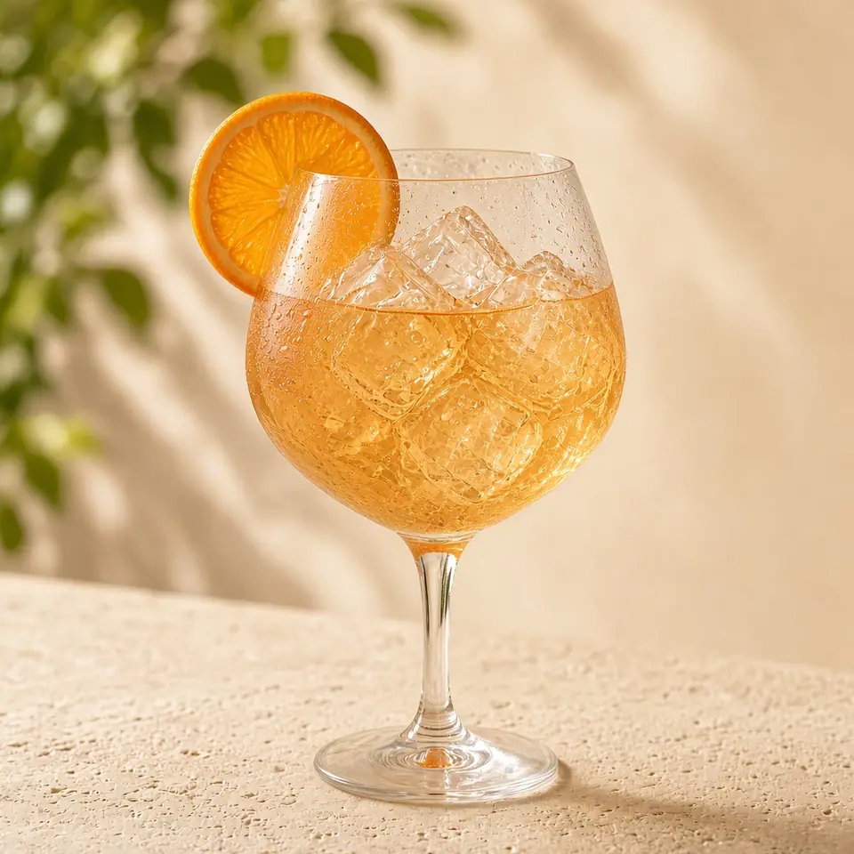A bitter orange spritz built on white wine.